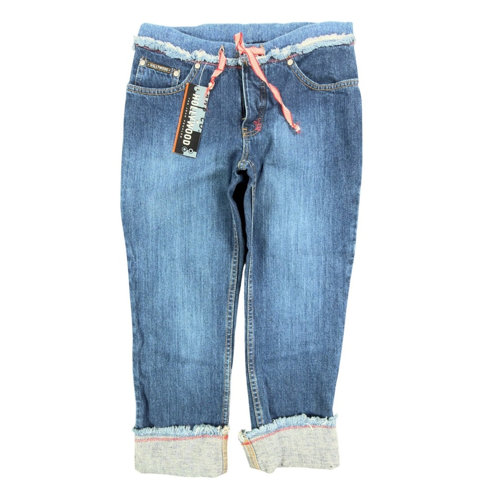 Hollywood Y2K Jeans Women 26 Blue Cotton Deadstock New With Tags
